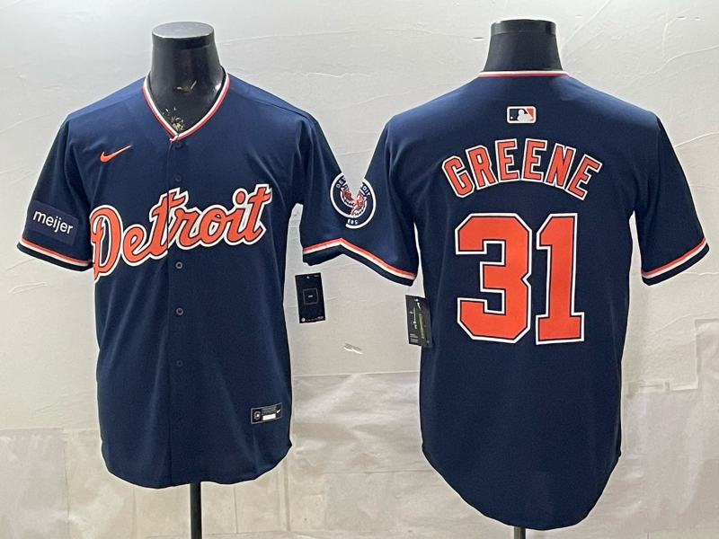 Men Detroit Tigers #31 Greene blue Game Nike MLB Jersey 20260402005